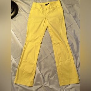 The Limited Butter Yellow Women's Trousers Vtg low waisted‎
